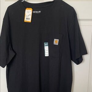 Carhartt Black Tee with Pocket Logo